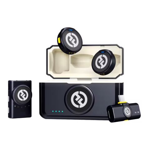 Professional Wireless Lavalier Microphone with Noise Cancellation