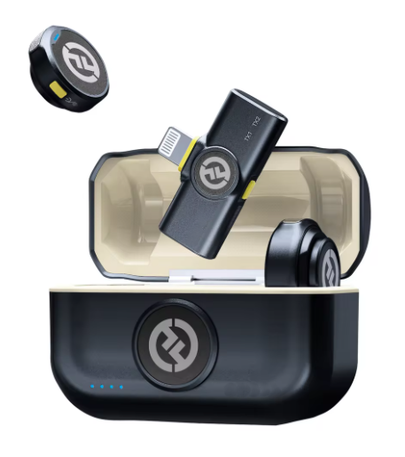 Professional Wireless Lavalier Microphone with Noise Cancellation