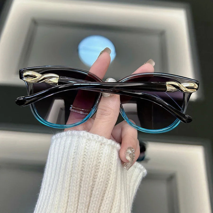 Gafas de sol retro tipo ojo de gato para mujer y hombre, estilo vintage de moda, gafas de sol de diseñador para hombre y mujer, lentes espejo ideales para viajes.