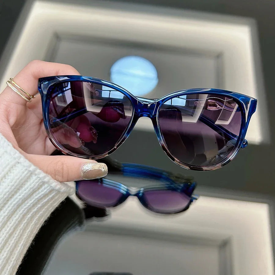 Gafas de sol retro tipo ojo de gato para mujer y hombre, estilo vintage de moda, gafas de sol de diseñador para hombre y mujer, lentes espejo ideales para viajes.