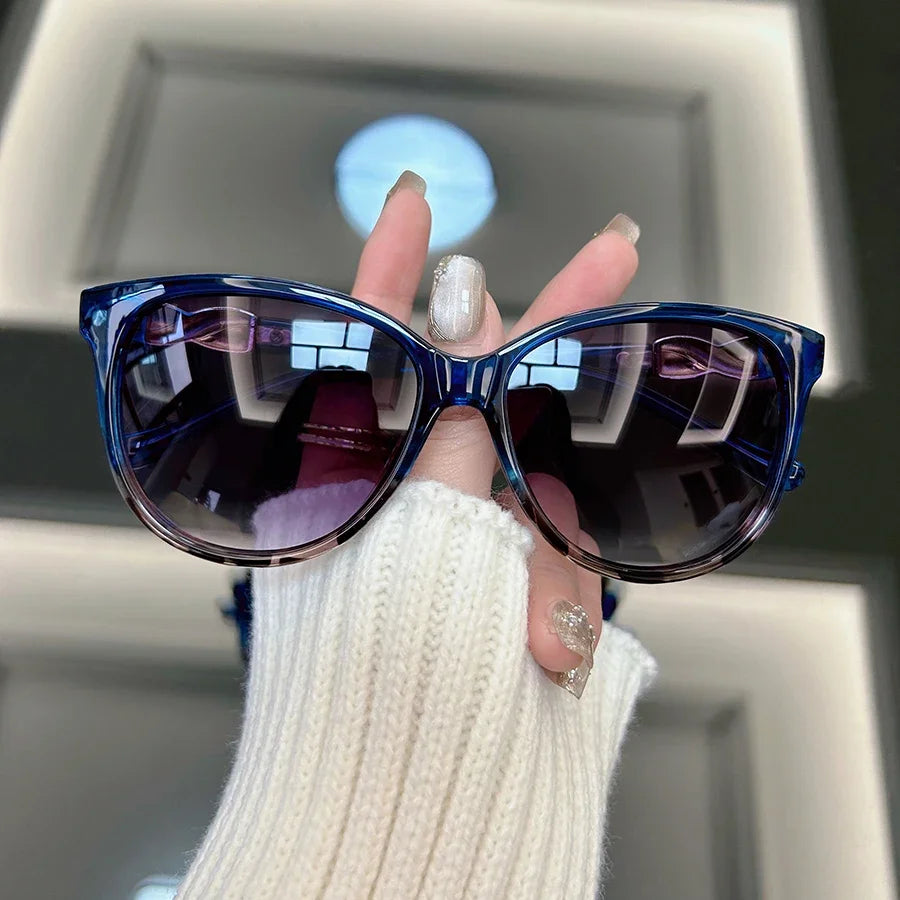 Gafas de sol retro tipo ojo de gato para mujer y hombre, estilo vintage de moda, gafas de sol de diseñador para hombre y mujer, lentes espejo ideales para viajes.