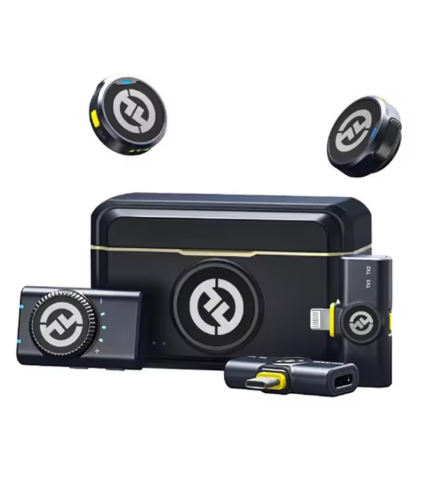 Professional Wireless Lavalier Microphone with Noise Cancellation