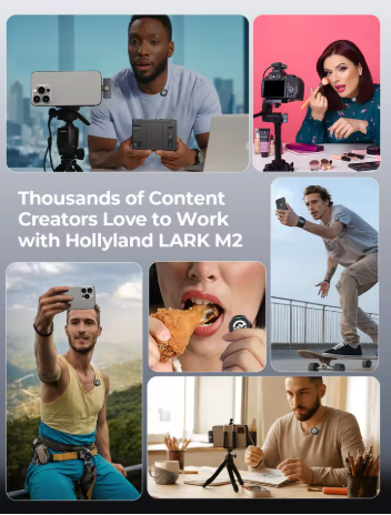 Professional Wireless Lavalier Microphone with Noise Cancellation